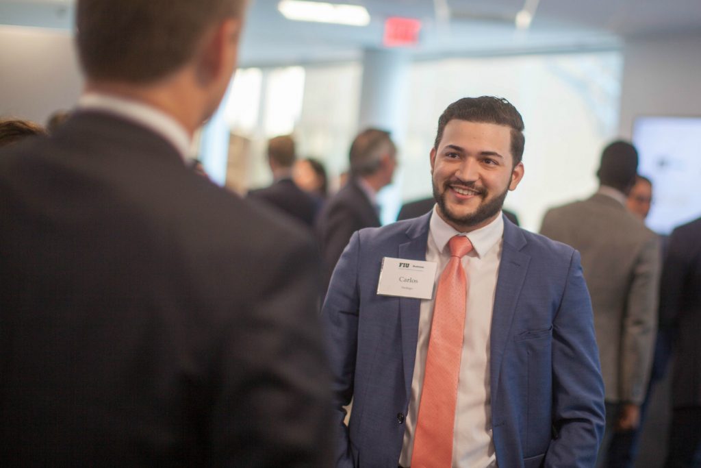 FIU College of Business student Carlos Santiago