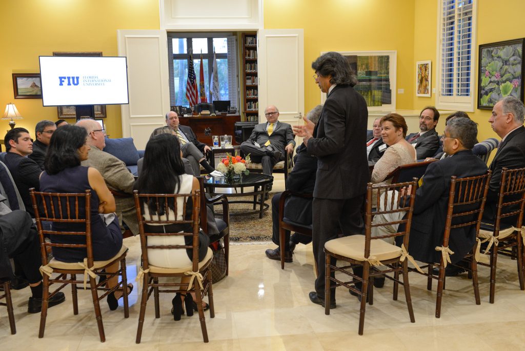 Atorod Azizinamini speaks at FIU endowed faculty reception